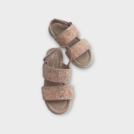 Primark csillámló kislány szandál - 27 (ÚJ)